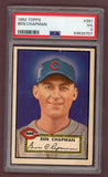 1952 Topps Baseball #391 Ben Chapman Reds PSA 3 VG 511792