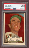 1952 Topps Baseball #336 Dave Koslo Giants PSA 6 EX-MT 511824