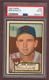 1952 Topps Baseball #401 Bob Schultz Cubs PSA 4 VG-EX 511877