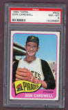 1965 Topps Baseball #502 Don Cardwell Pirates PSA 8 NM/MT 511895