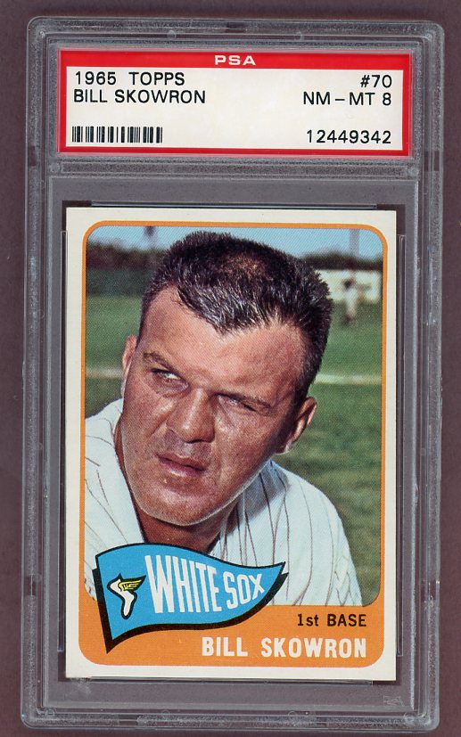 1965 Topps Baseball #070 Bill Skowron White Sox PSA 8 NM/MT 511970