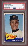 1965 Topps Baseball #050 Juan Marichal Giants PSA 3 VG 512067