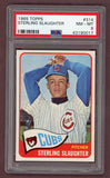 1965 Topps Baseball #314 Sterling Slaughter Cubs PSA 8 NM/MT 512069