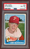 1965 Topps Baseball #020 Jim Bunning Phillies PSA 8 NM/MT 512075