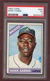 1966 Topps Baseball #500 Hank Aaron Braves PSA 3 VG 512097