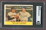 1958 Topps Baseball #436 Willie Mays Duke Snider SGC 4 VG-EX 512105