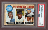 1968 Topps Baseball #005 N.L. Home Run Leaders Hank Aaron PSA 3 VG mc 512113