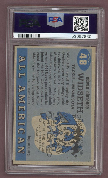 1955 Topps Football #048 Ed Widseth Minnesota PSA 5.5 EX+ 512170