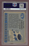 1955 Topps Football #070 Bill Daddio Pittsburgh PSA 6 EX-MT 512192