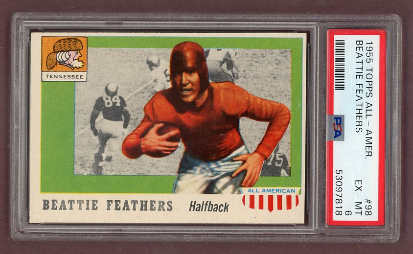 1955 Topps Football #098 Beattie Feathers Tennessee PSA 6 EX-MT 512218