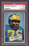 1952 Bowman Large Football #090 Thomas Johnson Packers PSA 4.5 VG-EX+ 512223