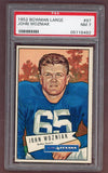 1952 Bowman Large Football #097 John Wozniak Texans PSA 7 NM 512244