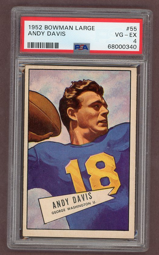 1952 Bowman Large Football #055 Andy Davis Washington PSA 4 VG-EX 512270