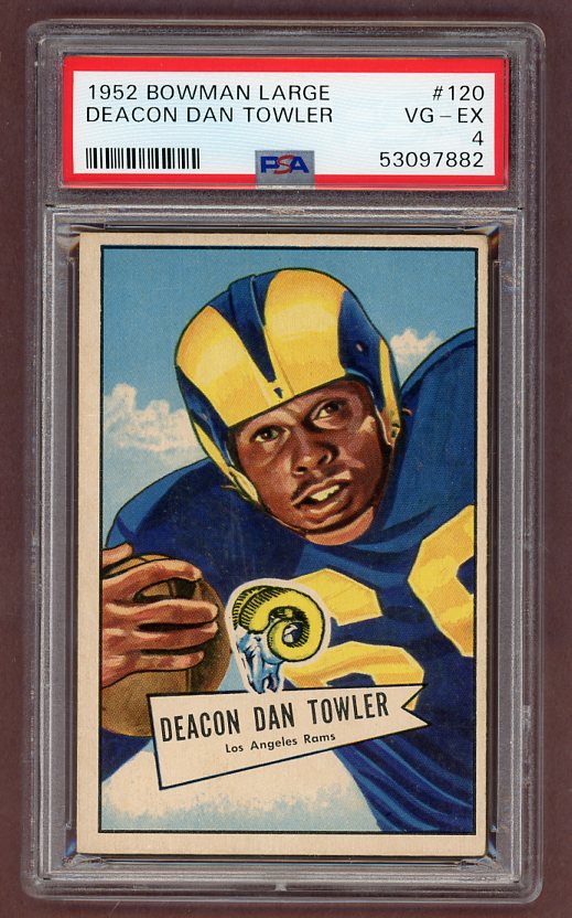 1952 Bowman Large Football #120 Dan Towler Rams PSA 4 VG-EX 512287