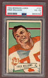 1952 Bowman Large Football #121 Fred Williams Bears PSA 4 VG-EX 512288