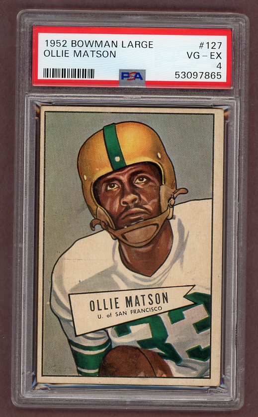 1952 Bowman Large Football #127 Ollie Matson Cardinals PSA 4 VG-EX 512294