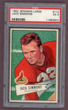 1952 Bowman Large Football #110 Jack Simmons Bears PSA 5 EX 512298