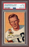 1952 Bowman Large Football #111 George Ratterman Browns PSA 6 EX-MT 512299