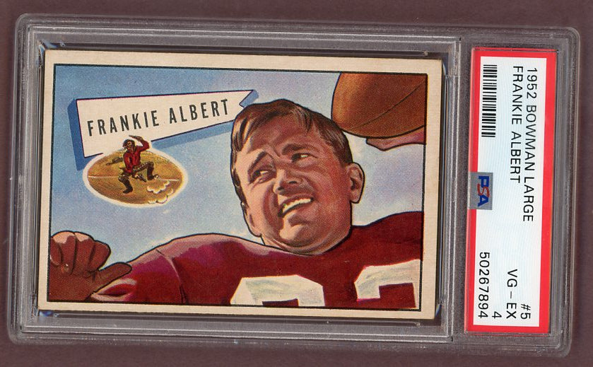 1952 Bowman Large Football #005 Frankie Albert 49ers PSA 4 VG-EX 512322