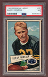 1952 Bowman Large Football #082 Harry Minarik Steelers PSA 7 NM 512327