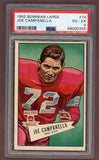 1952 Bowman Large Football #074 Joe Campanella Browns PSA 4 VG-EX 512356