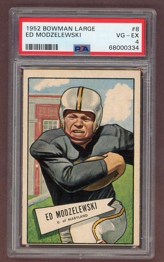 1952 Bowman Large Football #008 Ed Modzelewski Steelers PSA 4 VG-EX 512363