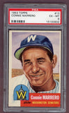 1953 Topps Baseball #013 Connie Marrero Senators PSA 6 EX-MT 512384