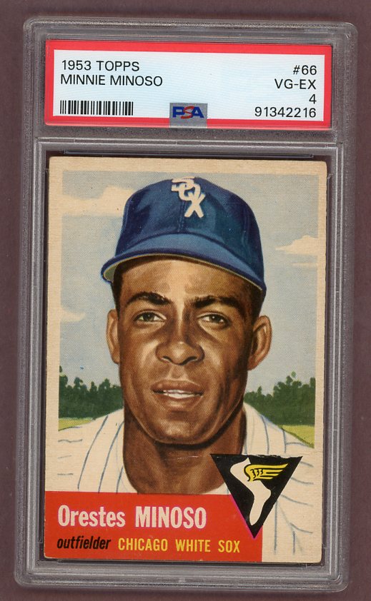 1953 Topps Baseball #066 Minnie Minoso White Sox PSA 4 VG-EX 512386