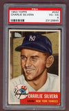 1953 Topps Baseball #242 Charlie Silvera Yankees PSA 4 VG-EX 512387