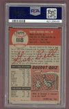 1953 Topps Baseball #118 Gus Bell Reds PSA 6 EX-MT 512404