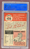 1953 Topps Baseball #108 Bob Porterfield Senators PSA 6 EX-MT 512407