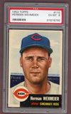 1953 Topps Baseball #110 Herman Wehmeier Reds PSA 6 EX-MT 512408