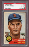 1953 Topps Baseball #099 Dave Madison Tigers PSA 6 EX-MT 512412