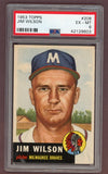 1953 Topps Baseball #208 Jim Wilson Braves PSA 6 EX-MT 512416