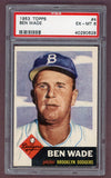 1953 Topps Baseball #004 Ben Wade Dodgers PSA 6 EX-MT 512419