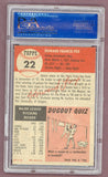 1953 Topps Baseball #022 Howie Fox Phillies PSA 6 EX-MT 512430