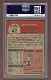 1953 Topps Baseball #042 Gus Zernial A's PSA 6 EX-MT 512443