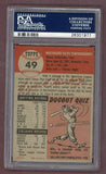 1953 Topps Baseball #049 Faye Throneberry Red Sox PSA 6 EX-MT 512461