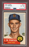 1953 Topps Baseball #211 J.W. Porter Tigers PSA 6 EX-MT 512484