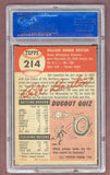 1953 Topps Baseball #214 Bill Bruton Braves PSA 6 EX-MT 512487