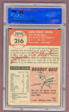 1953 Topps Baseball #216 Jim Hughes Dodgers PSA 6 EX-MT 512488