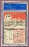 1953 Topps Baseball #217 Murray Wall Braves PSA 6 EX-MT 512489