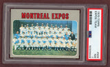 1970 Topps Baseball #509 Montreal Expos Team PSA 7 NM 512511