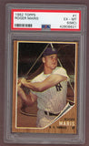 1962 Topps Baseball #001 Roger Maris Yankees PSA 6 EX-MT mc 512518