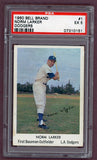 1960 Bell Brand #1 Norm Larker Dodgers PSA 5 EX 512536