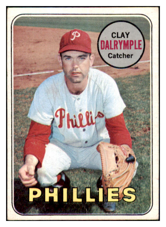 1969 Topps Baseball #151 Clay Dalrymple Phillies VG-EX Variation 512601