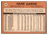 1969 Topps Baseball #100 Hank Aaron Braves VG-EX 512602