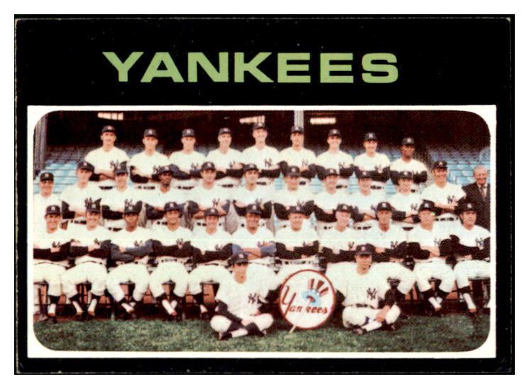 1971 Topps Baseball #543 New York Yankees Team VG-EX 512604