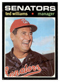 1971 Topps Baseball #380 Ted Williams Senators EX+/EX-MT 512611