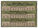 1971 Topps Baseball #709 Dusty Baker Don Baylor EX+/EX-MT 512613